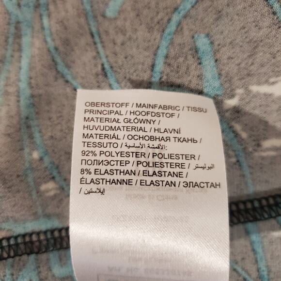 Ulla Popken V-Neck Maxi Dress Pockets Plus Size 24/26 Abstract Scribble Print - Picture 9 of 13